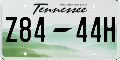 TN license plate Z8444H