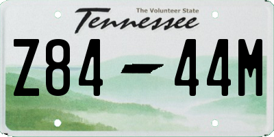 TN license plate Z8444M