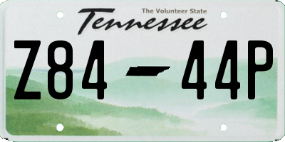 TN license plate Z8444P