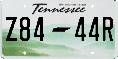 TN license plate Z8444R