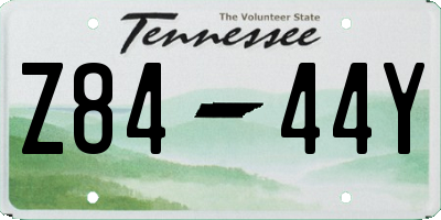 TN license plate Z8444Y