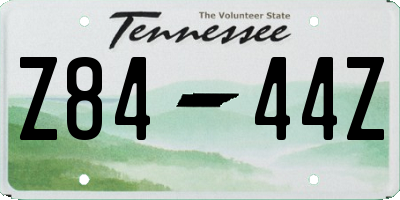 TN license plate Z8444Z
