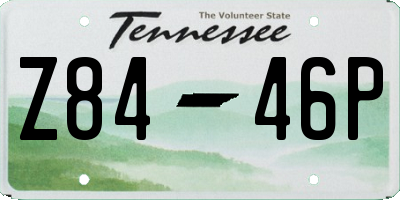 TN license plate Z8446P