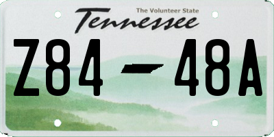 TN license plate Z8448A