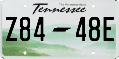 TN license plate Z8448E