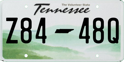 TN license plate Z8448Q
