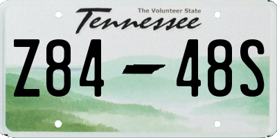 TN license plate Z8448S