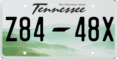 TN license plate Z8448X