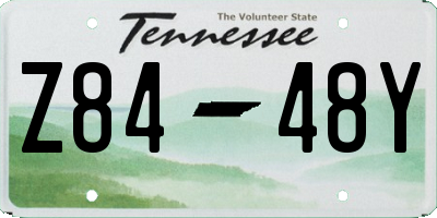 TN license plate Z8448Y