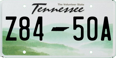 TN license plate Z8450A