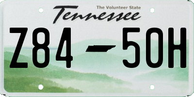 TN license plate Z8450H