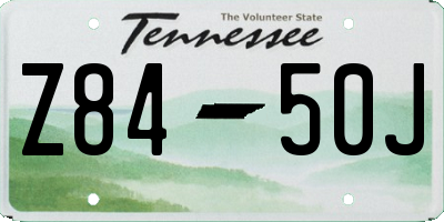 TN license plate Z8450J