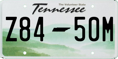 TN license plate Z8450M