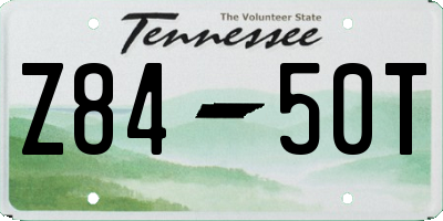 TN license plate Z8450T