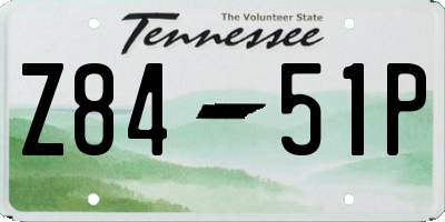 TN license plate Z8451P
