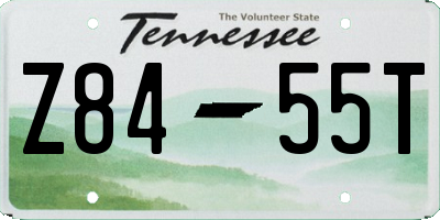 TN license plate Z8455T