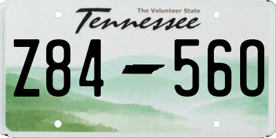 TN license plate Z8456O