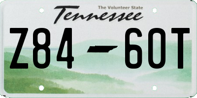 TN license plate Z8460T