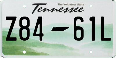 TN license plate Z8461L