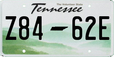 TN license plate Z8462E