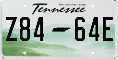 TN license plate Z8464E