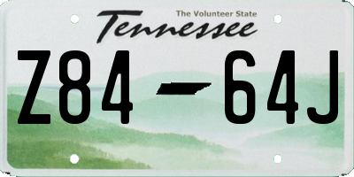 TN license plate Z8464J