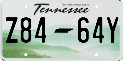 TN license plate Z8464Y