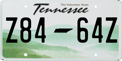 TN license plate Z8464Z