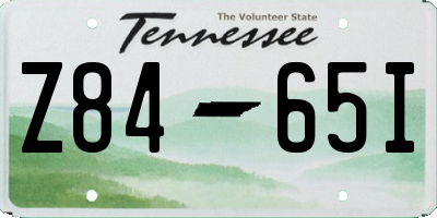 TN license plate Z8465I