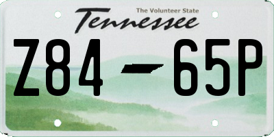 TN license plate Z8465P