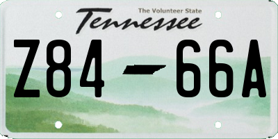 TN license plate Z8466A