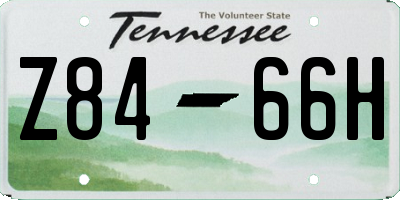 TN license plate Z8466H