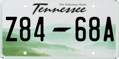 TN license plate Z8468A