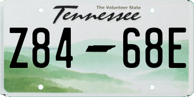TN license plate Z8468E