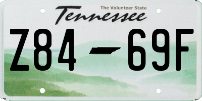 TN license plate Z8469F