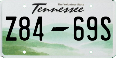 TN license plate Z8469S