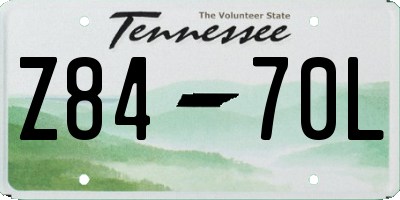 TN license plate Z8470L