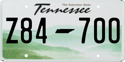TN license plate Z8470O
