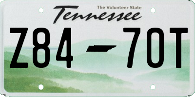 TN license plate Z8470T