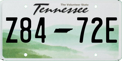 TN license plate Z8472E