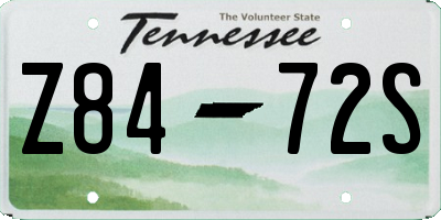 TN license plate Z8472S