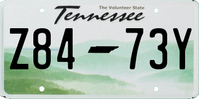 TN license plate Z8473Y