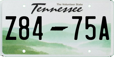 TN license plate Z8475A