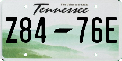 TN license plate Z8476E