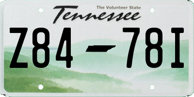 TN license plate Z8478I