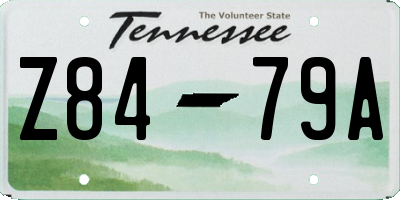 TN license plate Z8479A