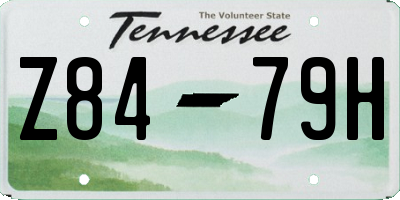 TN license plate Z8479H