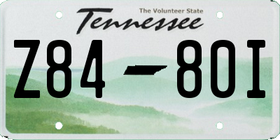 TN license plate Z8480I