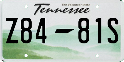 TN license plate Z8481S