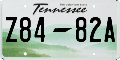 TN license plate Z8482A